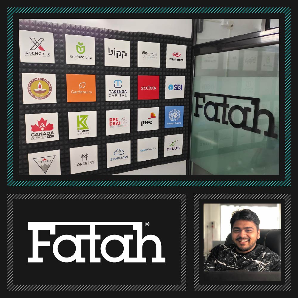 Fatah Digital: The professionals you have been looking for. This image shows Fatah Digital client logos and Faizan Vahevaria, the founder, and includes the Fatah Digital logo. Fatah Digital: The professionals you have been looking for. This image shows Fatah Digital client logos and Faizan Vahevaria, the founder, and includes the Fatah Digital logo.